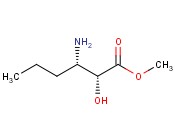 HEXANOIC ACID,3-AMINO-2-HYDROXY-, METHYL ESTER,(2R,3S)-