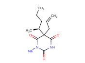 4,6-<span class='lighter'>二</span>羰基-5-[(2S)-<span class='lighter'>戊烷</span>-2-基]-5-(丙-2-烯-1-基)-1,4,5,6-四氢嘧啶-2-<span class='lighter'>醇</span>酸钠