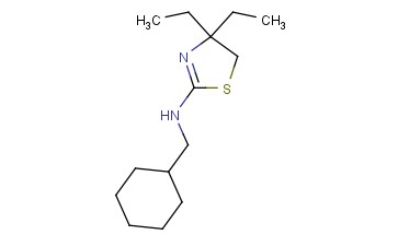 N-(CYCLOHEXYLMETHYL)-4,4-DIETHYL-4,5-DIHYDRO-1,3-THIAZOL-2-AMINE
