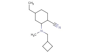 2-[(CYCLOBUTYLMETHYL)(METHYL)AMINO]-4-ETHYLCYCLOHEXANE-1-CARBONITRILE