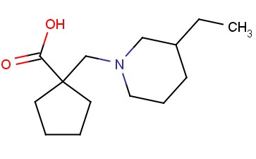 1-[(3-ETHYLPIPERIDIN-1-YL)METHYL]CYCLOPENTANE-1-CARBOXYLIC ACID