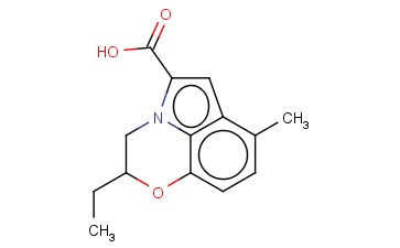 2-ETHYL-7-METHYL-2,3-DIHYDRO[1,4]OXAZINO[2,3,4-HI]INDOLE-5-CARBOXYLIC ACID