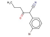 2-(<span class='lighter'>3-BROMOPHENYL</span>)-3-OXOHEXANENITRILE