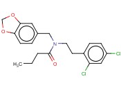 BUTANAMIDE, N-(1,3-BENZODIOXOL-5-YLMETHYL)-N-[2-(2,4-DICHLOROPHENYL)ETHYL]-