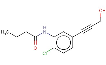 N-[2-CHLORO-5-(3-HYDROXYPROP-1-YN-1-YL)PHENYL]BUTANAMIDE
