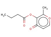<span class='lighter'>2-METHYL-4-OXO-4H-PYRAN-3-YL</span> <span class='lighter'>BUTANOATE</span>