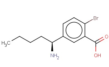 5-((1S)-1-AMINOPENTYL)-<span class='lighter'>2-BROMOBENZOIC</span> ACID