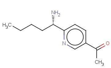 6-((1S)-1-AMINOPENTYL)-<span class='lighter'>3-ACETYLPYRIDINE</span>