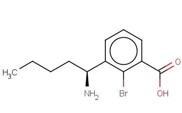 3-((1S)-1-AMINOPENTYL)-<span class='lighter'>2-BROMOBENZOIC</span> ACID