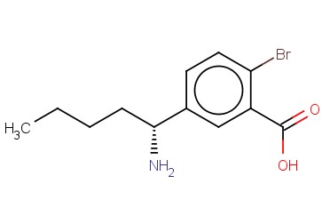 5-((1R)-1-AMINOPENTYL)-<span class='lighter'>2-BROMOBENZOIC</span> ACID