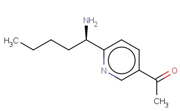 6-((1R)-1-AMINOPENTYL)-<span class='lighter'>3-ACETYLPYRIDINE</span>