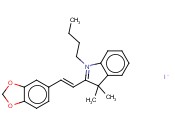 2-[(E)-2-(1,3-BENZODIOXOL-5-YL)VINYL]-1-BUTYL-3,3-DIMETHYL-3H-INDOLIUM IODIDE