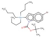 TERT-BUTYL 5-BROMO-2-(TRIBUTYLSTANNYL)-1H-INDOLE-1-CARBOXYLATE