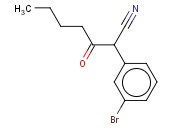 2-(<span class='lighter'>3-BROMOPHENYL</span>)-3-OXOHEPTANENITRILE