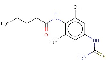 PENTANOIC ACID (2,6-DIMETHYL-4-THIOUREIDO-PHENYL)-AMIDE