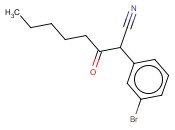 2-(<span class='lighter'>3-BROMOPHENYL</span>)-3-OXOOCTANENITRILE