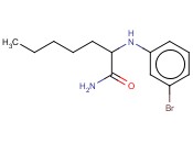 2-[(<span class='lighter'>3-BROMOPHENYL</span>)AMINO]HEPTANAMIDE