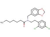 HEPTANAMIDE, N-(1,3-BENZODIOXOL-5-YLMETHYL)-N-[2-(2,4-DICHLOROPHENYL)ETHYL]-