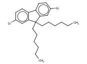 9,9-<span class='lighter'>Dihexyl</span>-2,7-dibromofluorene