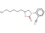 2-(5-HEXYL-2-OXOOXAZOLIDIN-3-YL)BENZONITRILE