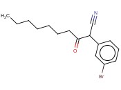 2-(<span class='lighter'>3-BROMOPHENYL</span>)-3-OXODECANENITRILE