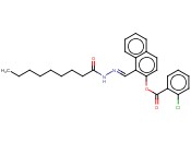 1-(2-NONANOYLCARBOHYDRAZONOYL)-2-NAPHTHYL <span class='lighter'>2-CHLOROBENZOATE</span>