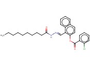 1-(2-DECANOYLCARBOHYDRAZONOYL)-2-NAPHTHYL <span class='lighter'>2-CHLOROBENZOATE</span>