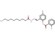 4-BROMO-2-(2-DECANOYLCARBOHYDRAZONOYL)PHENYL <span class='lighter'>2-CHLOROBENZOATE</span>