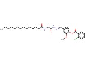 2-MEO-4-(2-((TETRADECANOYLAMINO)ACETYL)CARBOHYDRAZONOYL)PHENYL <span class='lighter'>2-CHLOROBENZOATE</span>