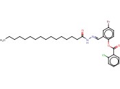4-BROMO-2-(2-PALMITOYLCARBOHYDRAZONOYL)PHENYL <span class='lighter'>2-CHLOROBENZOATE</span>