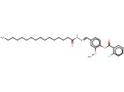 2-METHOXY-4-(2-PALMITOYLCARBOHYDRAZONOYL)PHENYL <span class='lighter'>2-CHLOROBENZOATE</span>