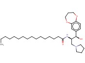 N-[(1R,2R)-2-(3,4-二氢-2H-1,5-苯并二噁英-7-基)-2-羟基-1-(1-<span class='lighter'>吡咯烷</span><span class='lighter'>甲基</span>)乙基]-十六酰胺