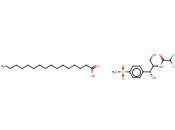 [R-(R*,R*)]-2-[(二氯乙酰)<span class='lighter'>氨基</span>]-3-羟基-1-(4-<span class='lighter'>甲基</span>磺酰基<span class='lighter'>苯基</span>)丙基棕榈酸酯