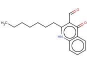 2-庚基-1,4-二氢-4-氧代-3-<span class='lighter'>喹啉</span><span class='lighter'>甲醛</span>