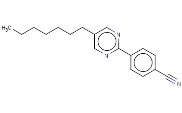 4-(5-庚基嘧啶-2-基)<span class='lighter'>苯</span><span class='lighter'>甲</span><span class='lighter'>腈</span>