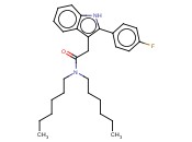 N,N-二己基-2-(4-氟苯)<span class='lighter'>吲哚</span>-3-<span class='lighter'>乙酰胺</span>
