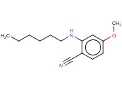 2-(HEXYLAMINO)-<span class='lighter'>4-METHOXYBENZONITRILE</span>