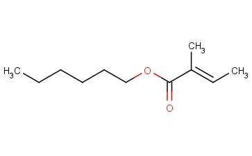 (E)-2-甲基-2-丁烯<span class='lighter'>酸</span>己酯