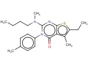 2-(N-BUTYL-N-METHYLAMINO)-6-ETHYL-5-METHYL-3-P-TOLYLTHIENO[2,3-D]PYRIMIDIN-4(3H)-ONE