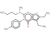 2-(N-BUTYL-N-METHYLAMINO)-5,6-DIETHYL-3-P-TOLYLTHIENO[2,3-D]PYRIMIDIN-4(3H)-ONE