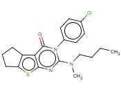 2-(BUTYL(METHYL)AMINO)-3-(4-CHLOROPHENYL)-6,7-DIHYDRO-3H-CYCLOPENTA[4,5]THIENO[2,3-D]PYRIMIDIN-4(5H)-ONE