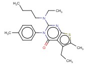 2-(N-BUTYL-N-ETHYLAMINO)-5-ETHYL-6-METHYL-3-P-TOLYLTHIENO[2,3-D]PYRIMIDIN-4(3H)-ONE