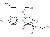 2-(N-BUTYL-N-ETHYLAMINO)-6-ETHYL-5-METHYL-3-P-TOLYLTHIENO[2,3-D]PYRIMIDIN-4(3H)-ONE