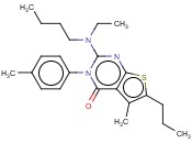 2-(N-BUTYL-N-ETHYLAMINO)-5-METHYL-6-PROPYL-3-P-TOLYLTHIENO[2,3-D]PYRIMIDIN-4(3H)-ONE