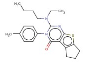 2-(BUTYL(ETHYL)AMINO)-3-(P-TOLYL)-6,7-DIHYDRO-3H-CYCLOPENTA[4,5]THIENO[2,3-D]PYRIMIDIN-4(5H)-ONE