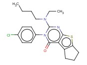 2-(BUTYL(ETHYL)AMINO)-3-(4-CHLOROPHENYL)-6,7-DIHYDRO-3H-CYCLOPENTA[4,5]THIENO[2,3-D]PYRIMIDIN-4(5H)-ONE