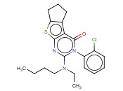 2-(BUTYL(ETHYL)AMINO)-3-(2-CHLOROPHENYL)-6,7-DIHYDRO-3H-CYCLOPENTA[4,5]THIENO[2,3-D]PYRIMIDIN-4(5H)-ONE