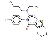 2-(BUTYL(ETHYL)AMINO)-3-(4-FLUOROPHENYL)-5,6,7,8-TETRAHYDROBENZO[4,5]THIENO[2,3-D]PYRIMIDIN-4(3H)-ONE
