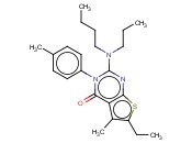 2-(N-BUTYL-N-PROPYLAMINO)-6-ETHYL-5-METHYL-3-P-TOLYLTHIENO[2,3-D]PYRIMIDIN-4(3H)-ONE