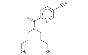 N,N-DIBUTYL-5-<span class='lighter'>CYANOPYRIDINE</span>-2-CARBOXAMIDE